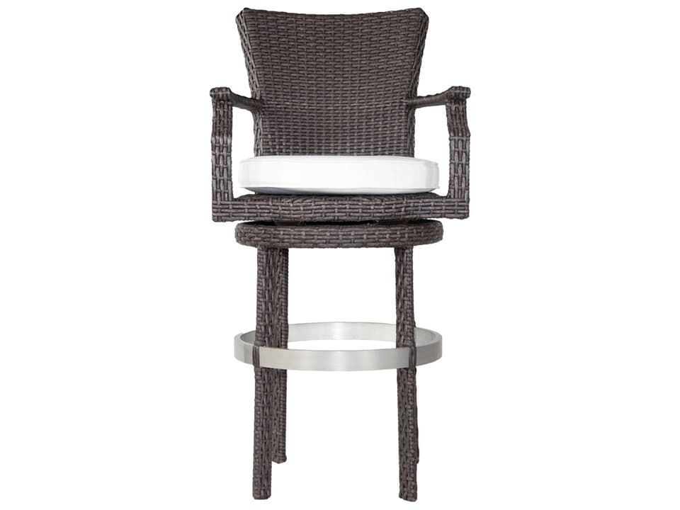 Signature Swivel Outdoor Bar Stool with Arms