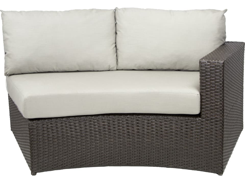 Vallejo Right Arm Facing Loveseat with Polyethylene Wicker