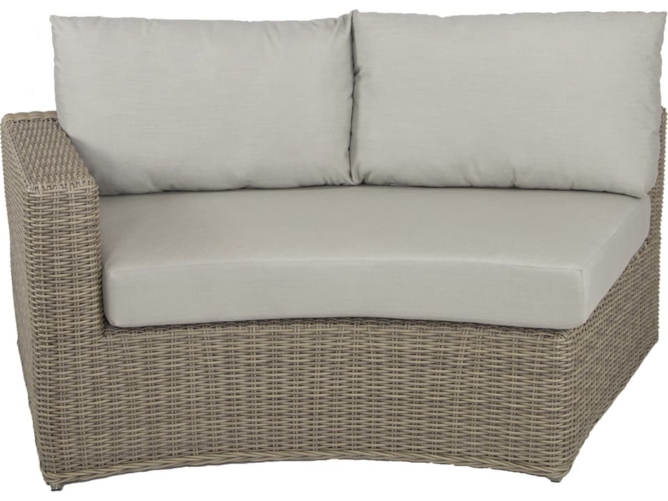Vallejo Left-Arm Facing Wicker Loveseat