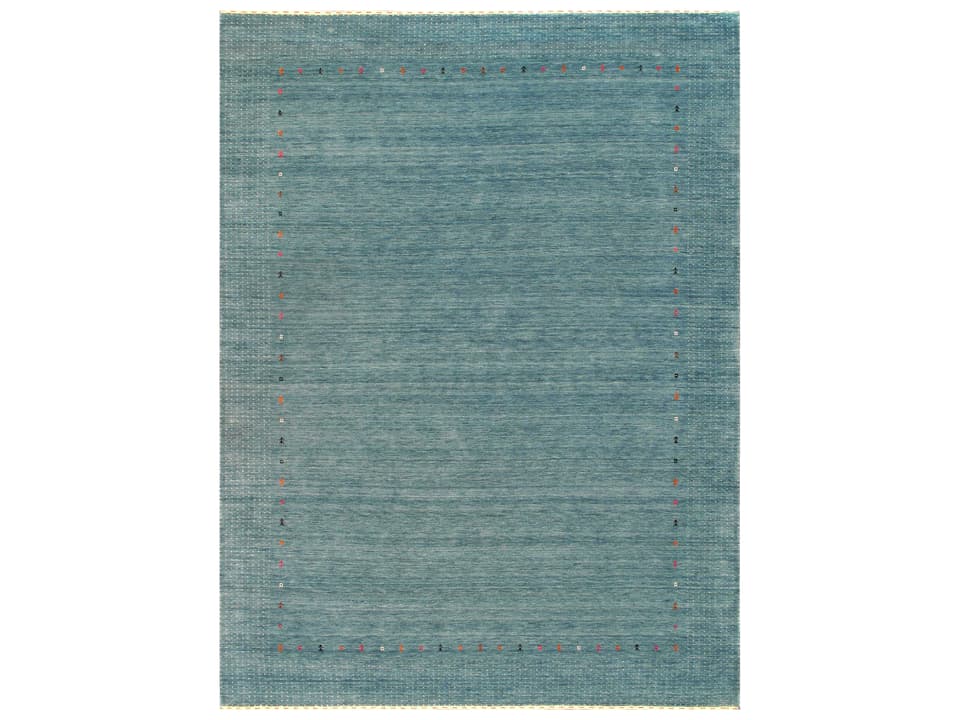 Gramercy Bordered Hand-Loomed Silk and Wool Area Rug