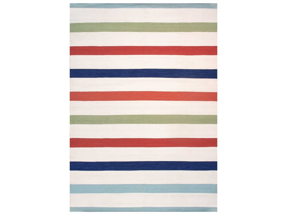 Hampton Flatweave Striped Indoor Outdoor Area Rug