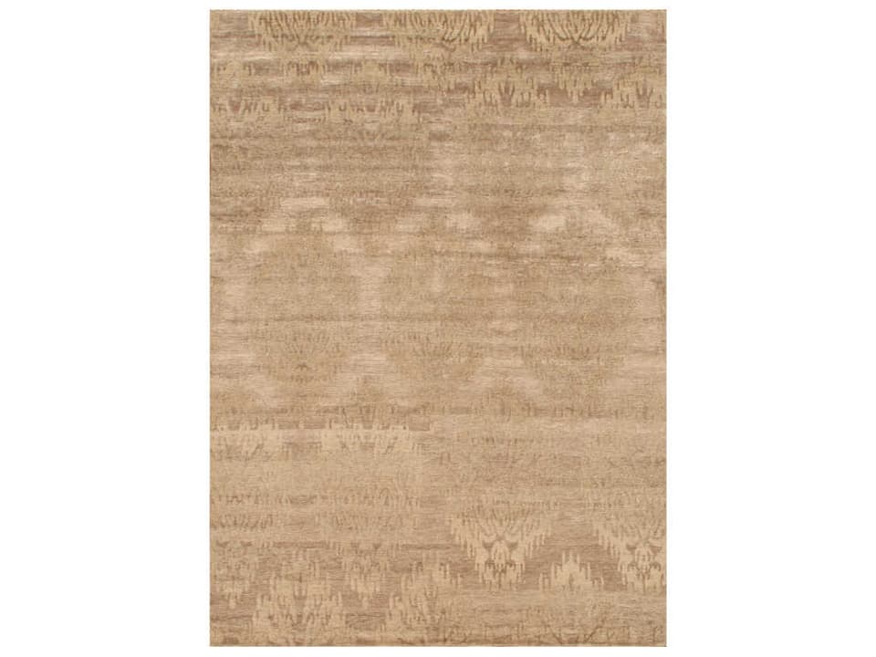Modern Collection Hand-Knotted Pure Silk Damask Area Rug in MultiColor 5x8