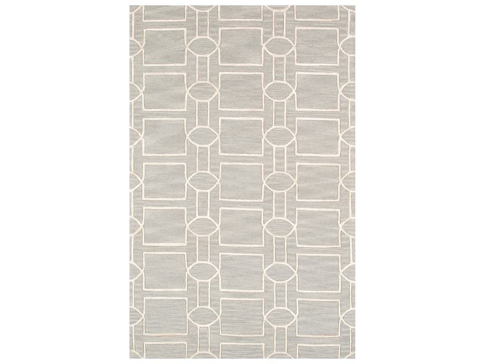 Texture Transitional Geometric 5x8 Area Rug in Polyester and Cotton