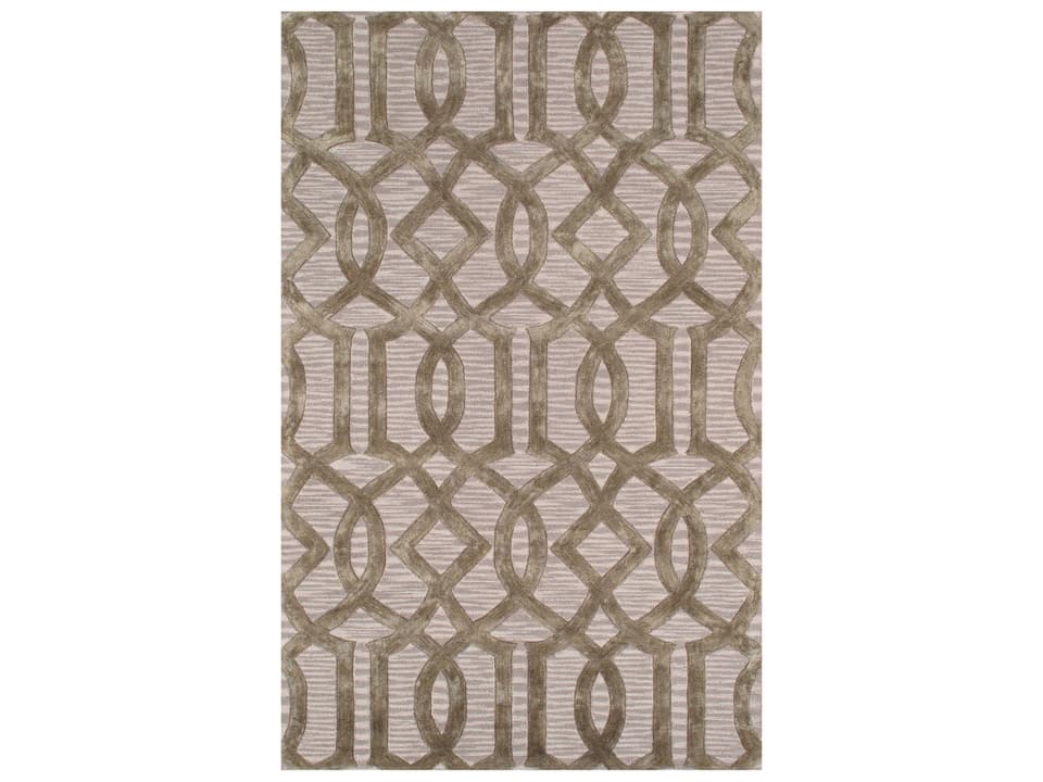 Transitional Geometric Hand-Loomed Area Rug 5x8