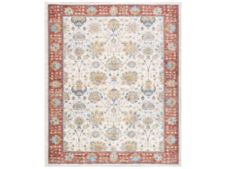 Heritage Bordered Power Loomed Runner Area Rug