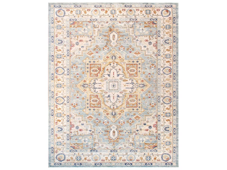 Heritage Bordered Power-Loomed Area Rug
