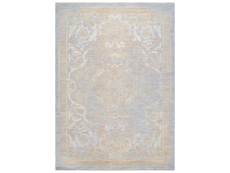 Mona Amboise Bordered Area Rug Power-Loomed Polyester