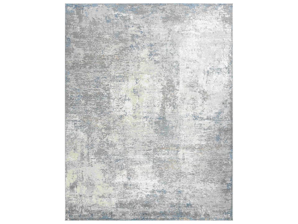 Stella Abstract Power-Loomed Area Rug in Beige and Light Grey