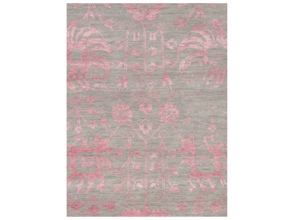 VASE Transitional Floral Hand-Knotted Area Rug