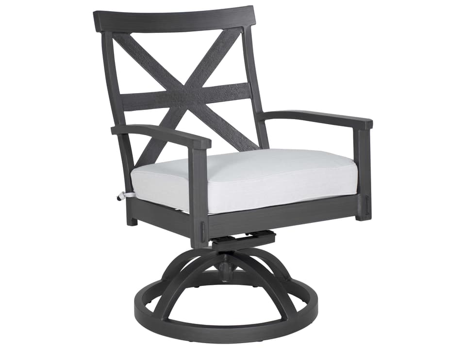 Biltmore Antler Hill Formal Dining Cast Aluminum Swivel Rocker Arm Chair