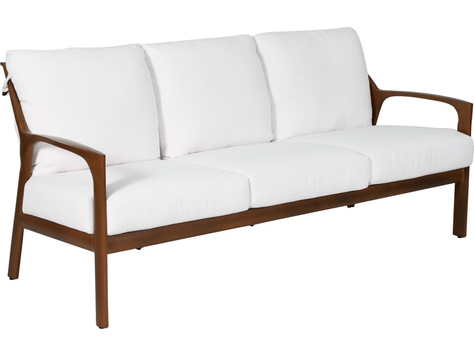Berkeley 3-Seat Outdoor Cushioned Sofa in Transitional Style
