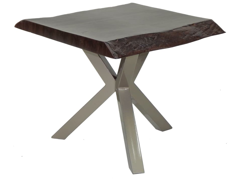 Altra 22-Inch Square Outdoor Side Table in Aluminum