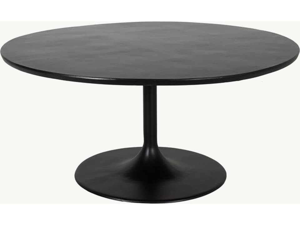 Tulip 50-Inch Round Outdoor Dining Table in Cast Aluminum