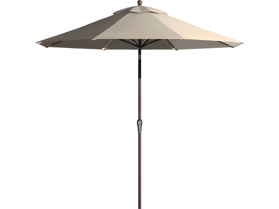 castelle patio umbrellas Castelle 9-Foot Aluminum Outdoor Market Umbrella — Octagonal Canopy with  Pulley Lift