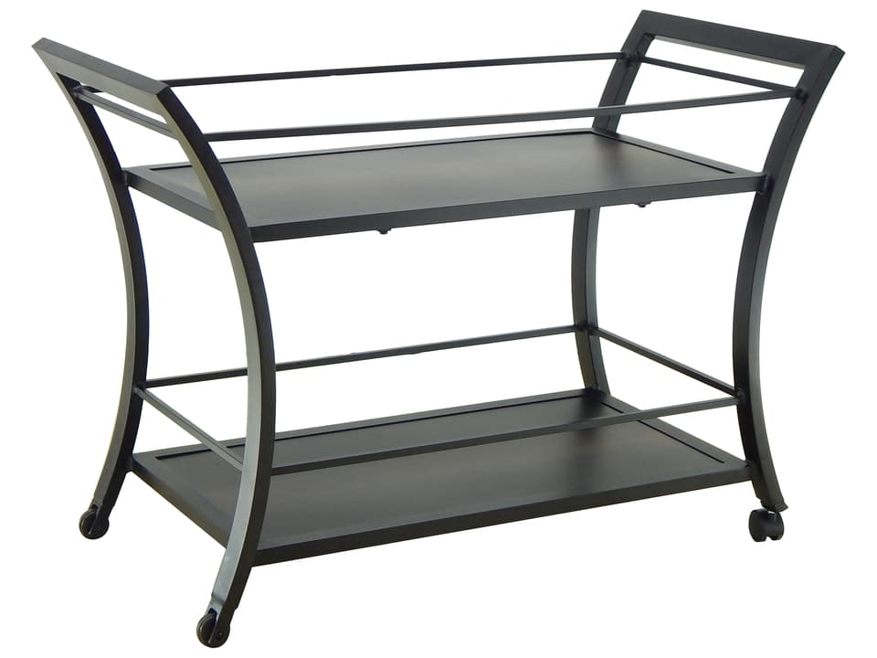 Moderna Cast Aluminum Outdoor Serving Cart in Various Finishes