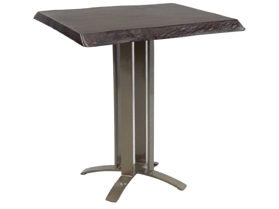 Moderna Square Counter Table with Cast Aluminum Frame