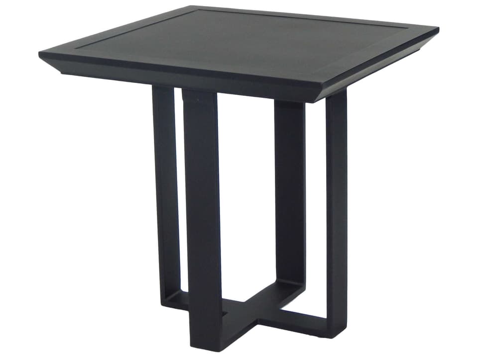 Moderna 21-Inch Square Cast Aluminum Side Table