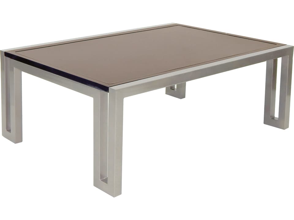 Icon 50-Inch Rectangular Cast Aluminum Coffee Table
