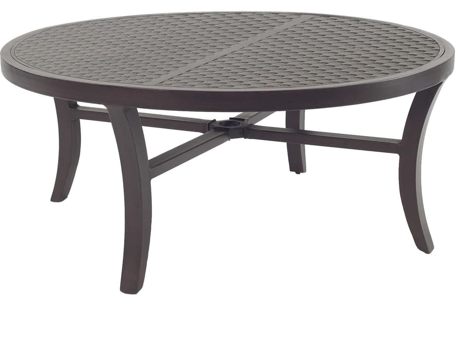 Classical 44 Inch Round Cast Aluminum Coffee Table