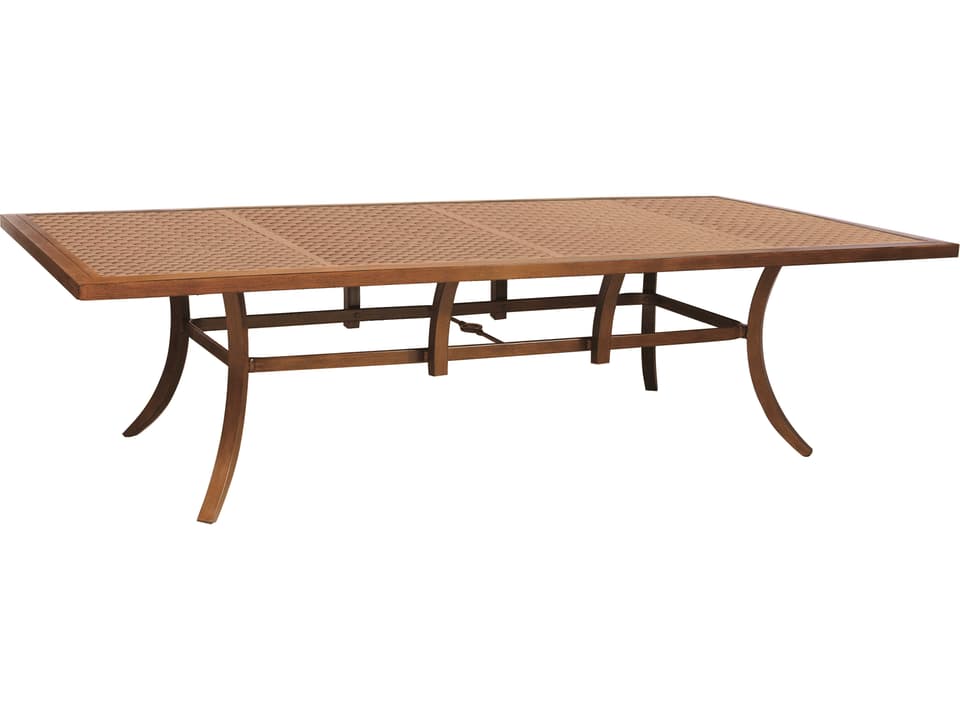 Classical 108-Inch Rectangular Outdoor Dining Table in Cast Aluminum