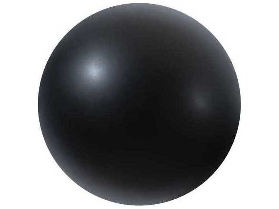 Ball On The Wall Small Wall Decor in Matte Black Resin