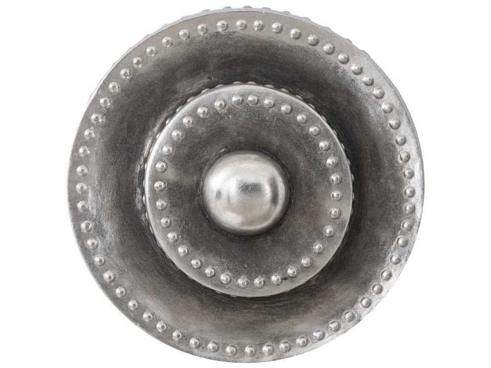Circles Silver Leaf with Antiquing 3D Wall Art