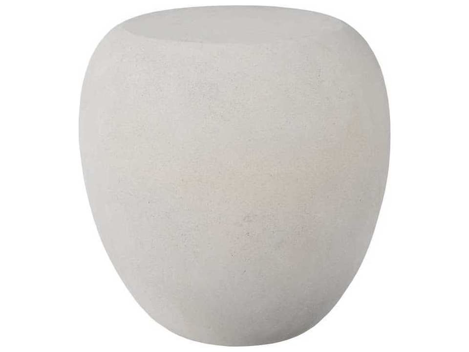 River Stone Pebble Resin Roman Stone End Table