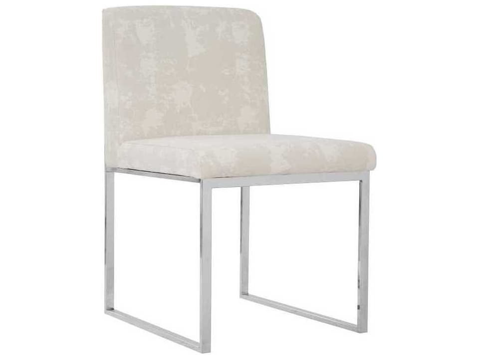 Beige Upholstered Side Dining Chair