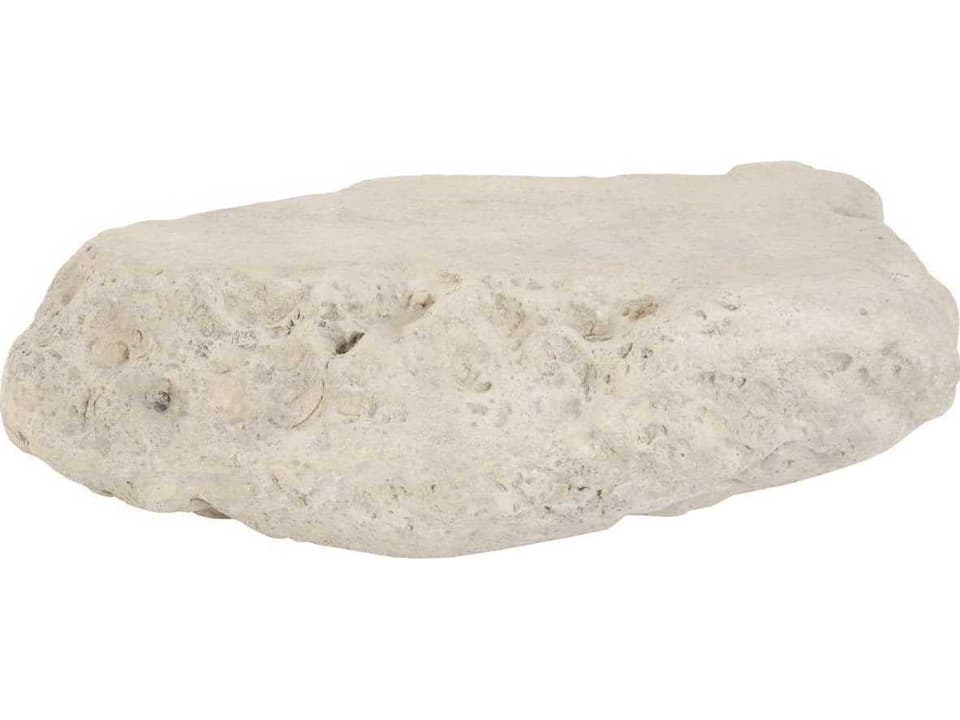 Cast Boulder Large Coffee Table in Roman Stone Composite