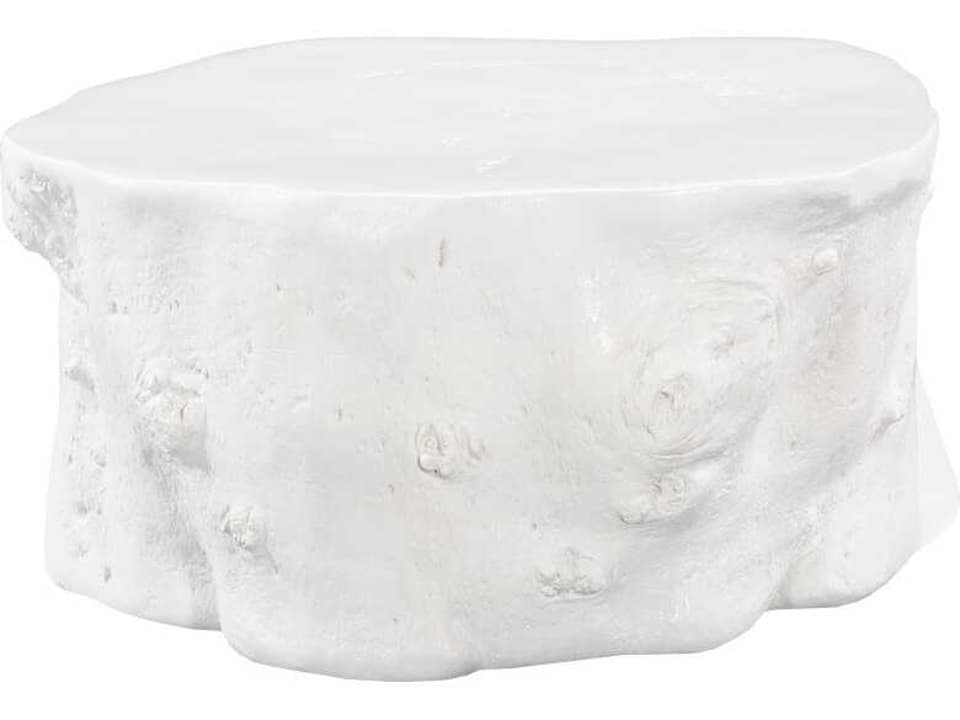 Flow Free Form Resin Coffee Table in White