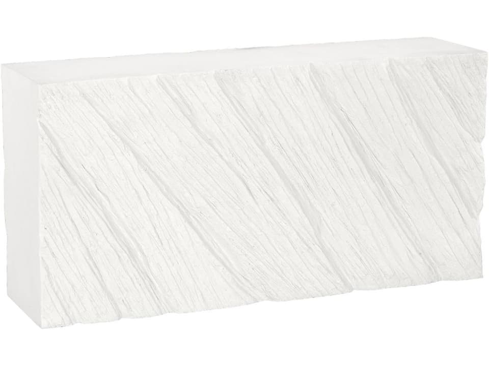 Rectangular Resin White Console Table