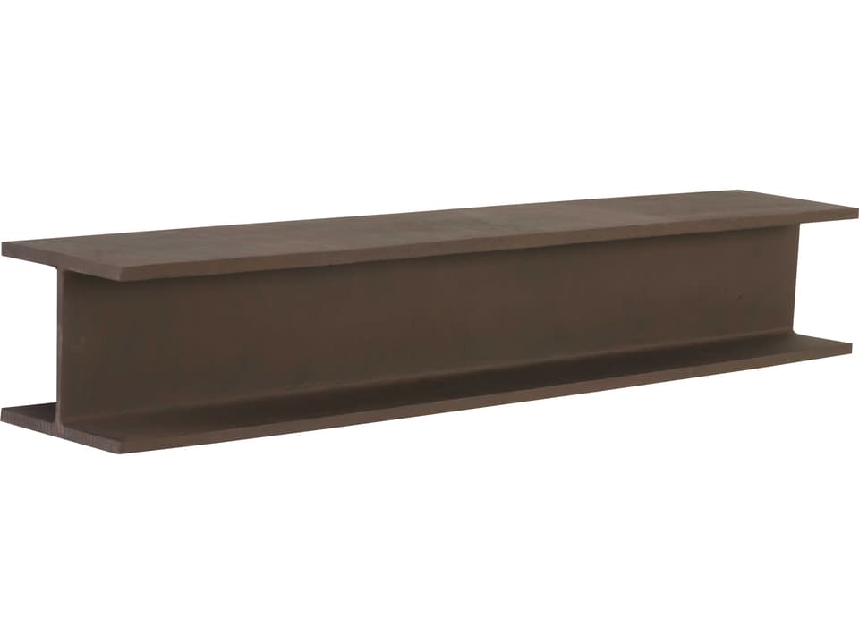 Dann Foley I-Beam Wall Shelf in Rusty Iron Finish