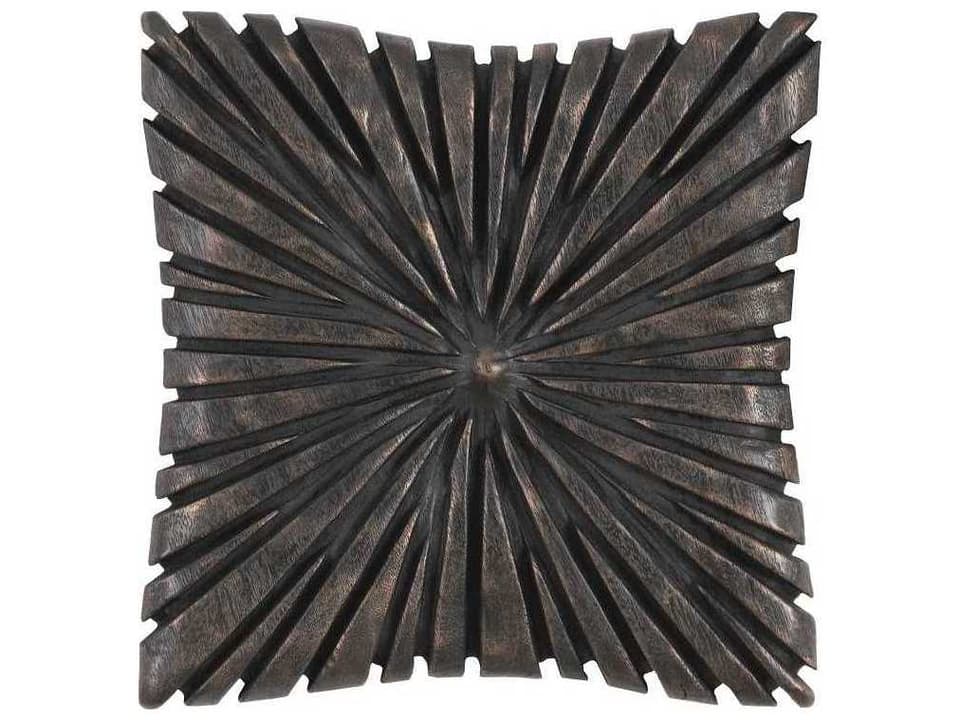 Chainsaw Burnt Black Wood Wall Art 14 Inch Square