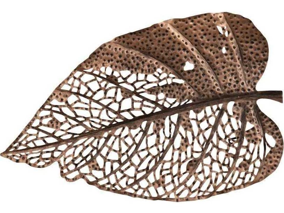 Birch Leaf Wall Art Small Copper