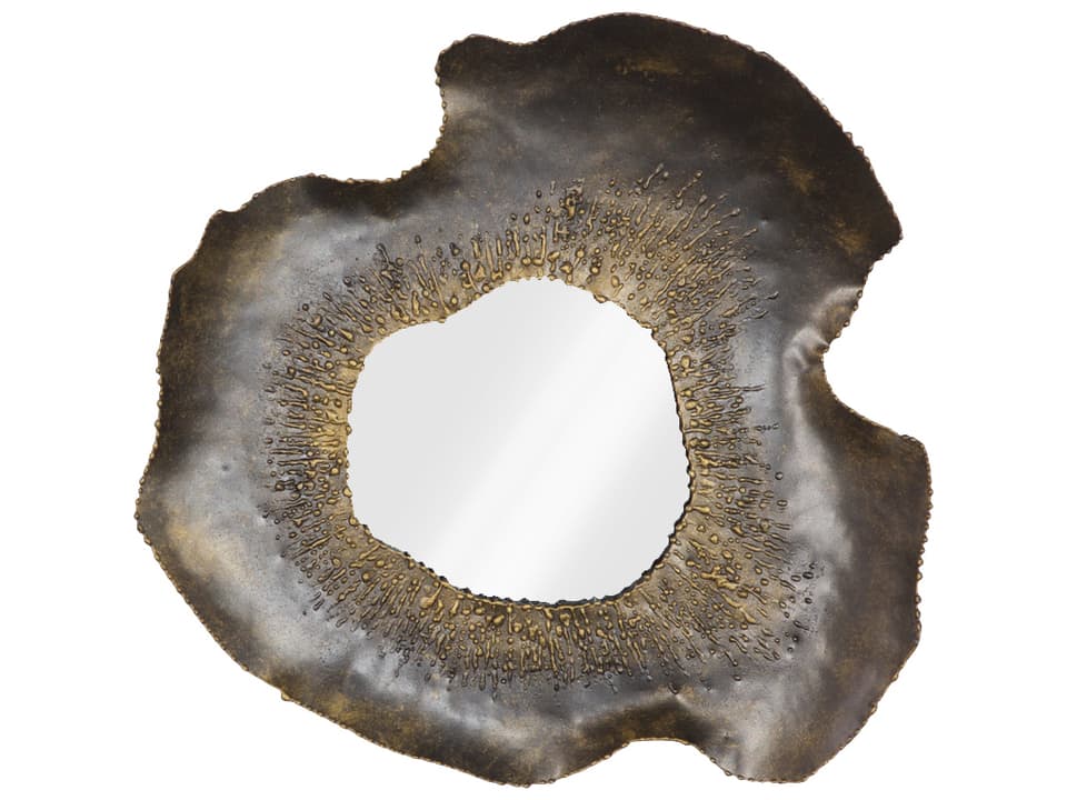 Bloom Wall Mirror in Black and Silver