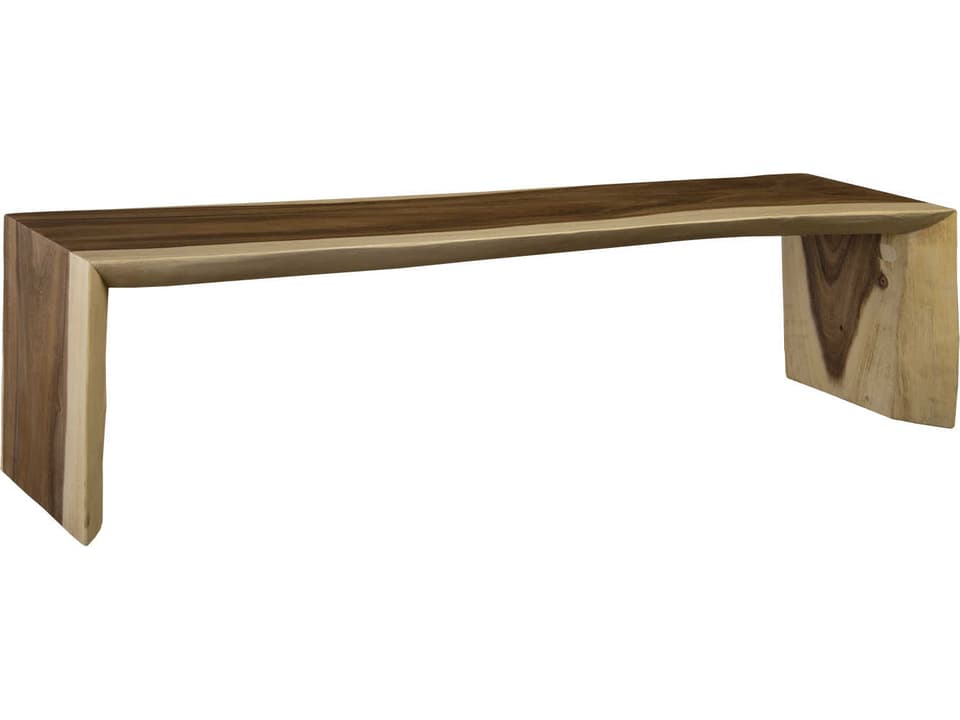 Waterfall Chamcha Wood Bench Natural Live Edge