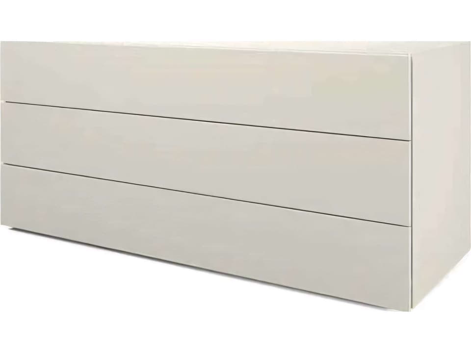 People 3-Drawer Dresser Contemporary Handle-less Design