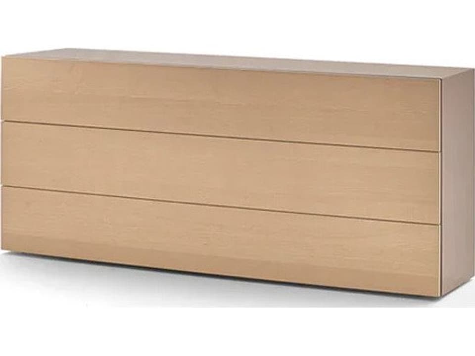 People 3-Drawer Dresser in Bleached Ecru Ash