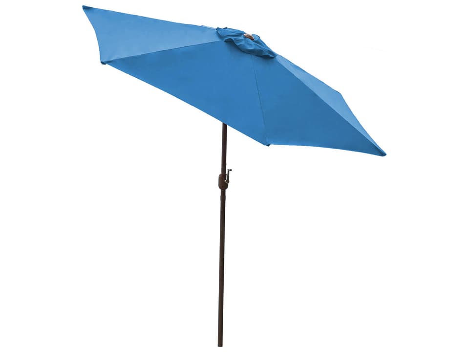 9-Foot Aluminum Umbrella with Crank and Tilt in Blue