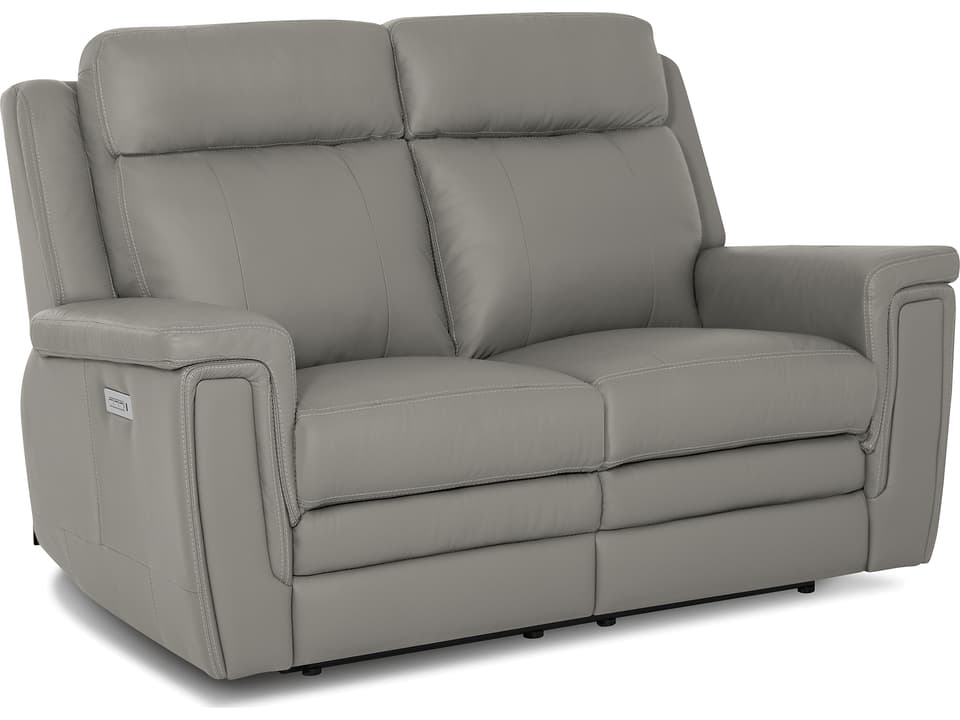 Asher Power Reclining Loveseat with Headrest and Lumbar