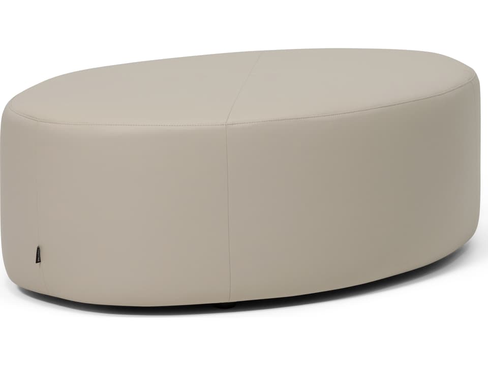 Mingle Upholstered Oval Ottoman
