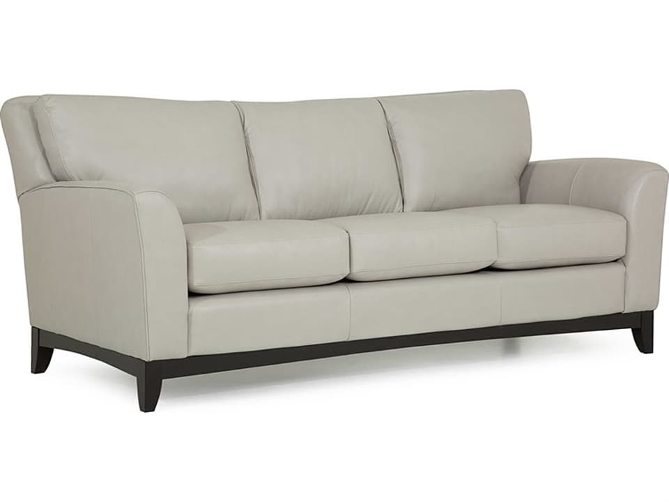 India 3-Seat Sofa with Contemporary Plinth Base