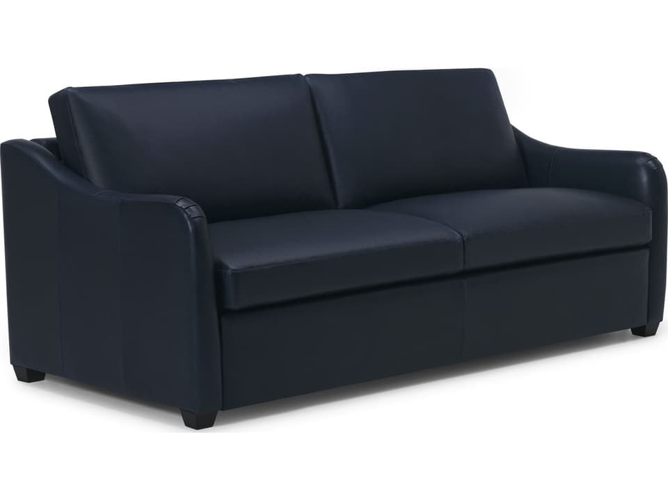 Madison Sleep Modern English Arm Double Sofabed Leather Upholstery