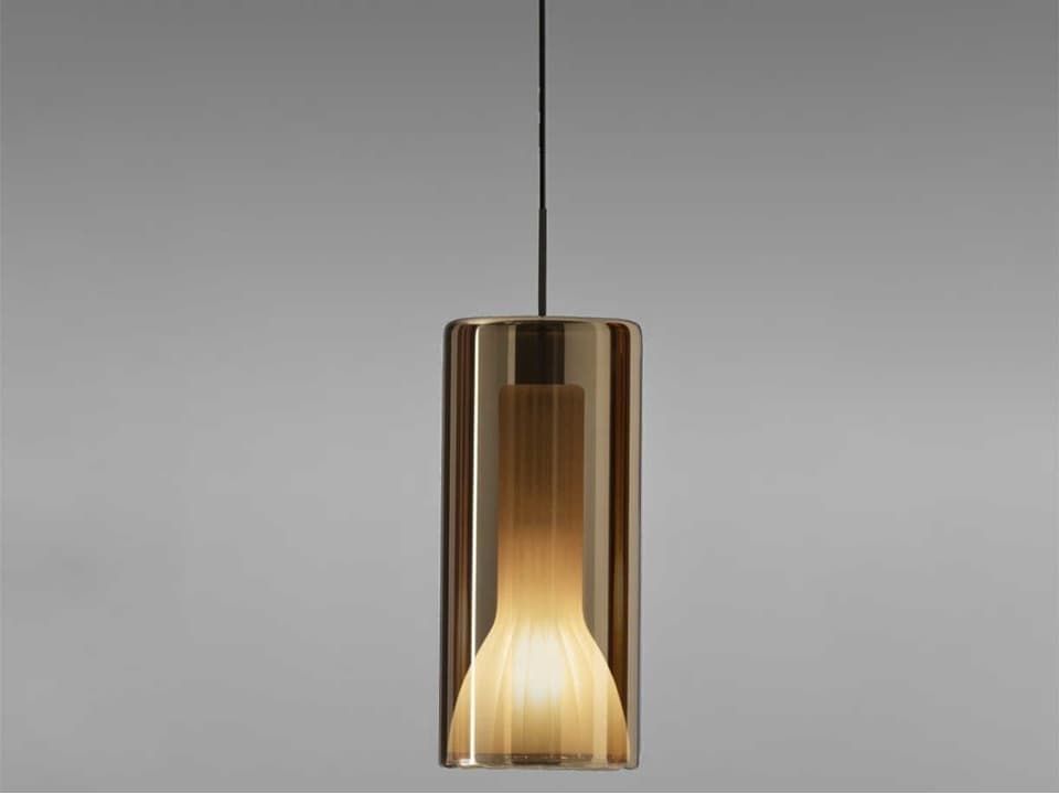 Penta Light Lit 7-Light Linear Multi-Pendant — Mixed Glass Shades