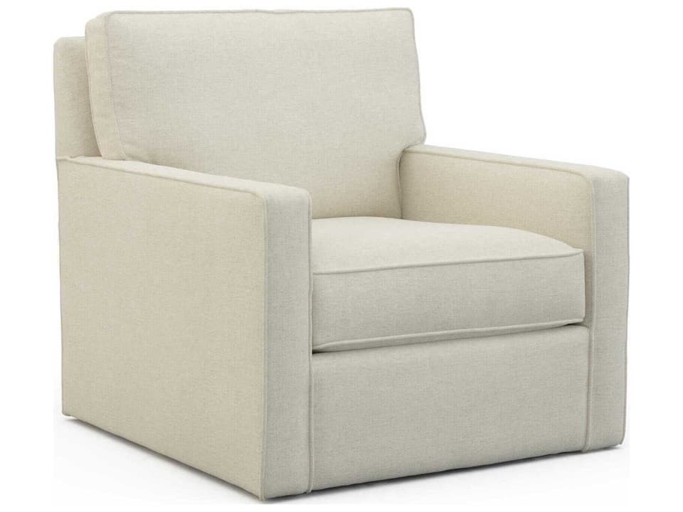 Ramsey Glider Beige Fabric Accent Chair