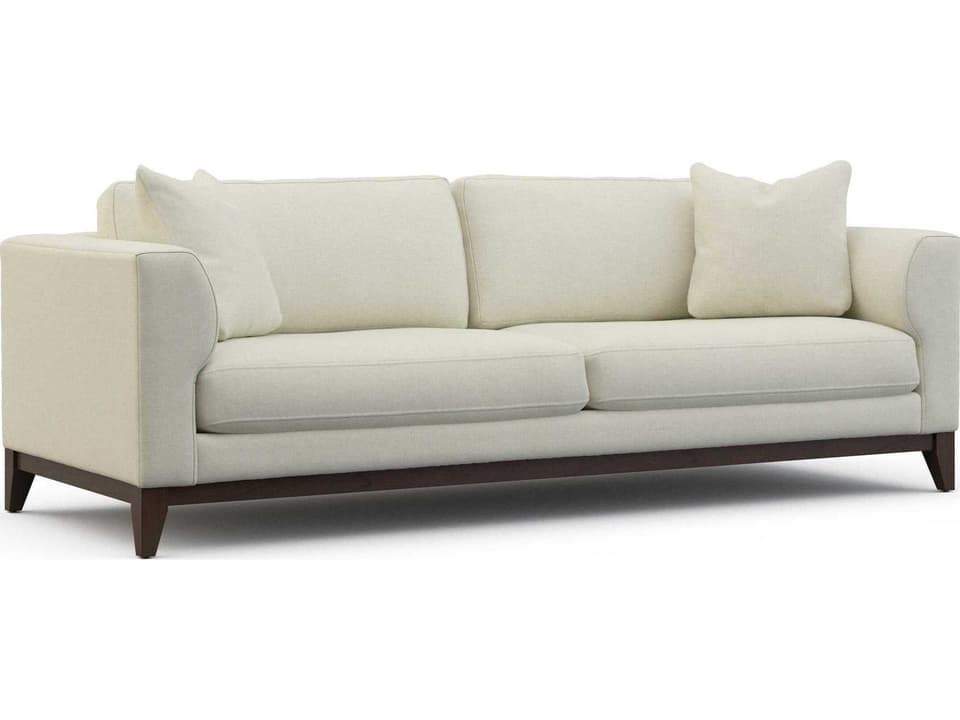 Becca 3-Seat Loose Pillow Back Sofa with Curved Arms