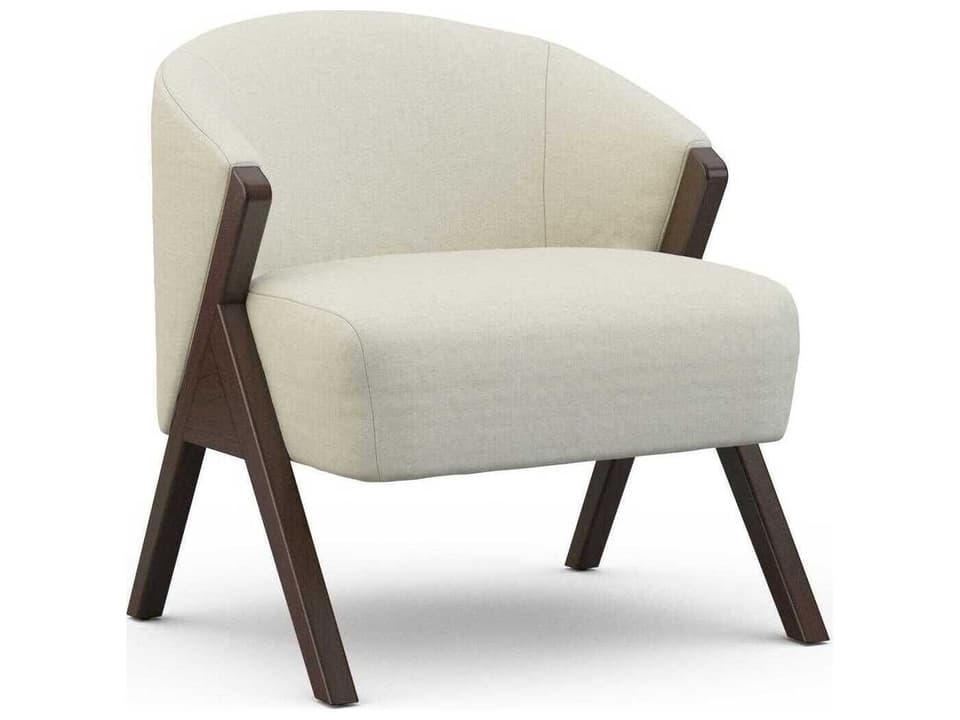 Hollie Accent Chair with Tapered Wood Legs