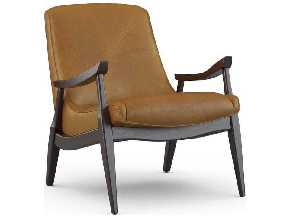 Kayla Leather Accent Chair Contemporary Upholstered