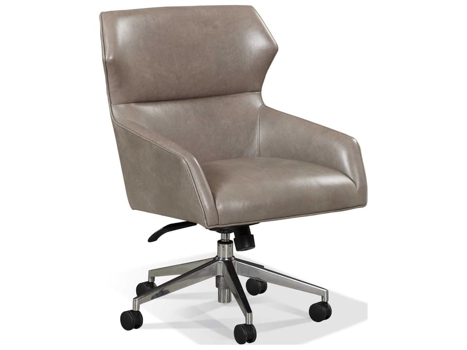 Elon Adjustable Leather Office Chair with Casters