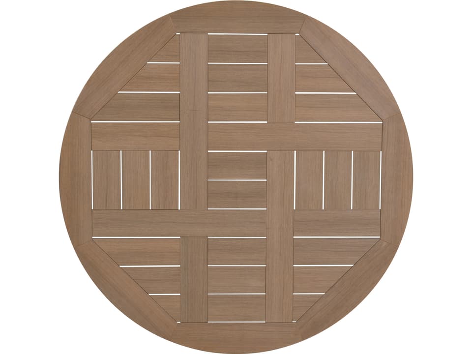 Sandoval 48-Inch Round PoliSoul Table Top in Weathered Teak